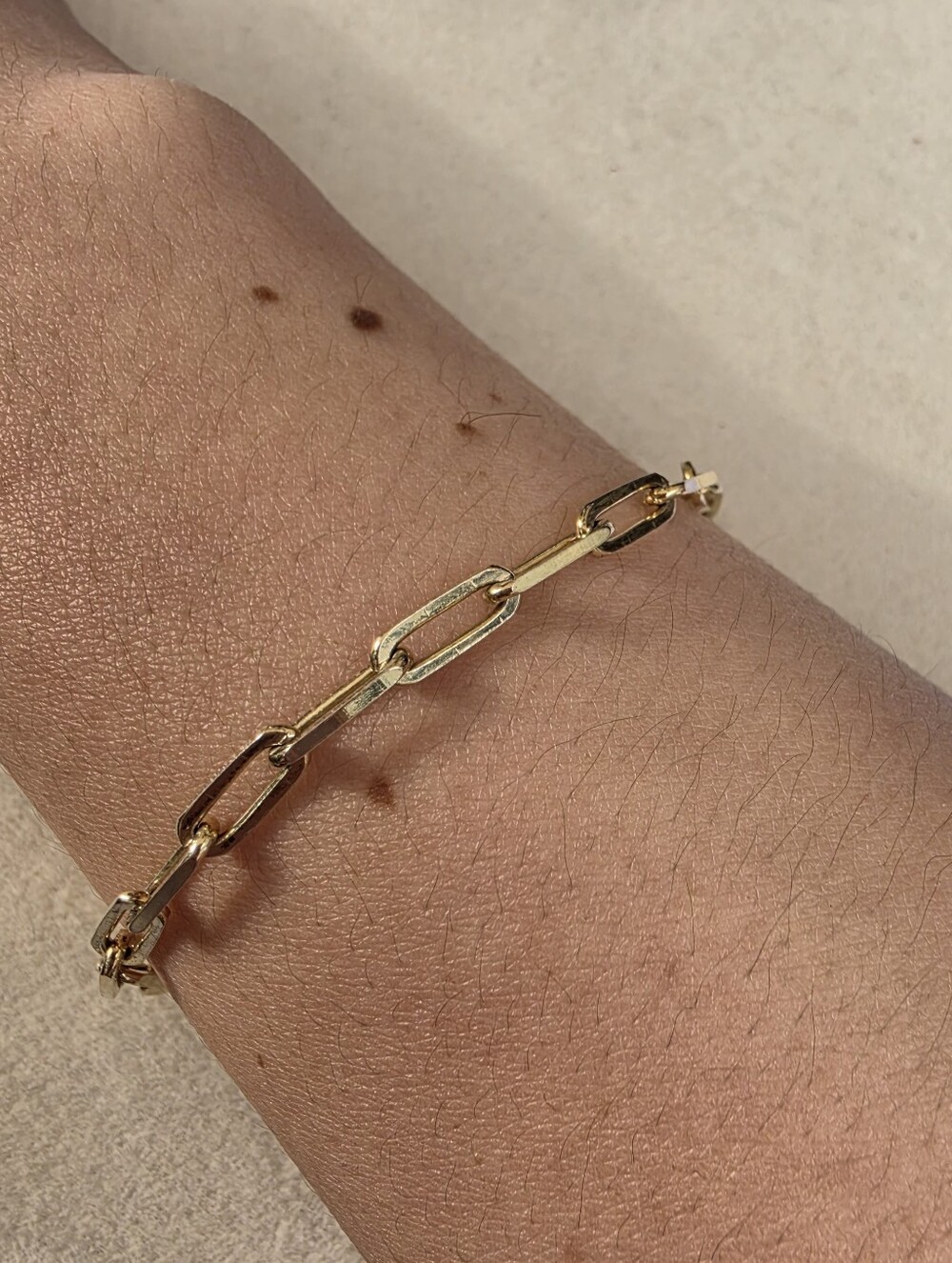 Lisa Gozlan Gold on Sterling Silver Paperclip Bracelet • 8" • 5.85g - Picture 5 of 6